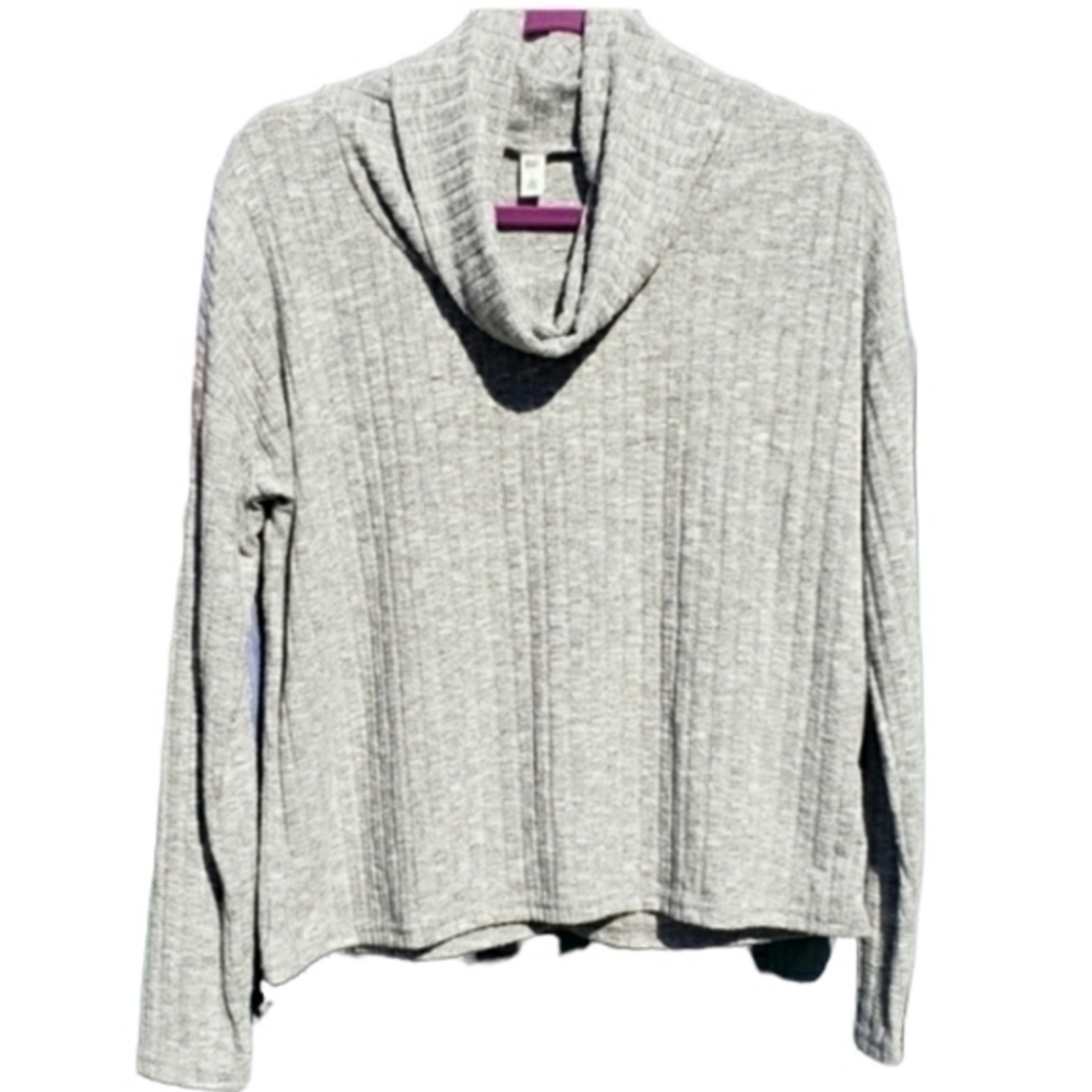 bp‎ Gray Super Soft Turtleneck Knit Sweater Cardigan NWT
